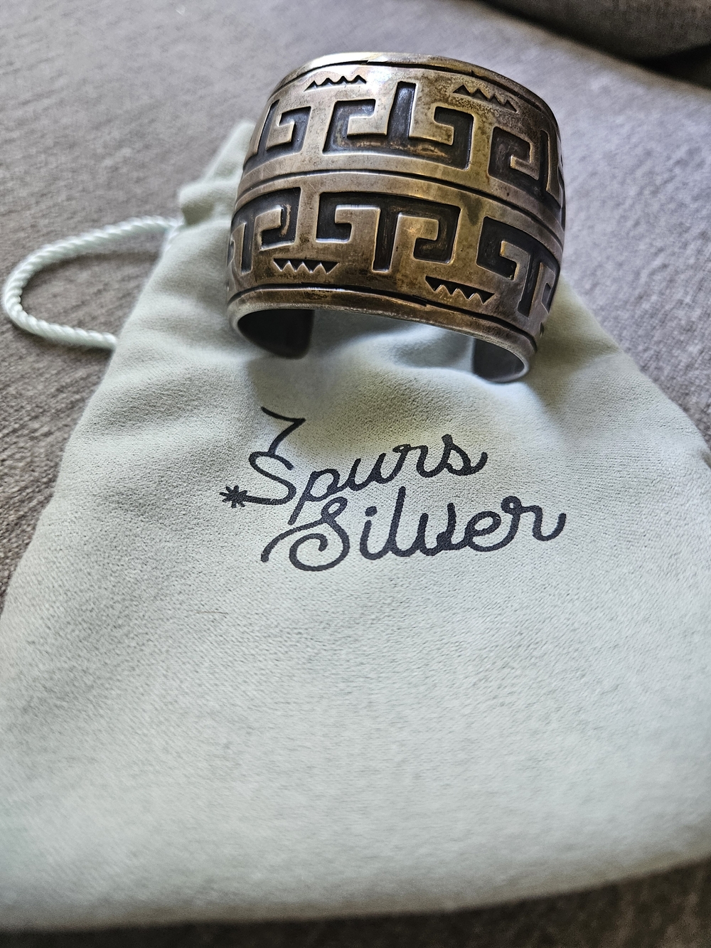 Wide Silver Cuff Bracelet